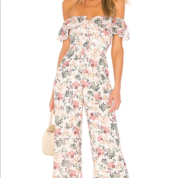 NWT - Tularosa Waverly Jumpsuit in Ivory Floral - Picture 2 of 6